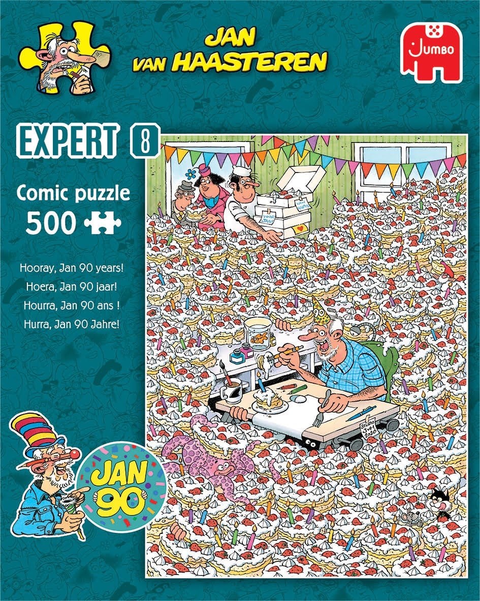 Jan Van Haasteren Expert 8 Hooray Jan 90 Years! (500) - Puzzle 707-1110100812