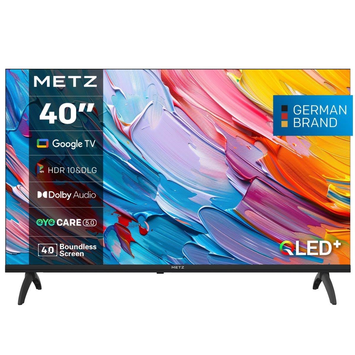 Metz 40" Flachbild TV Qled 1080p (Full HD) 40mqf7000z Google TV Schwarz