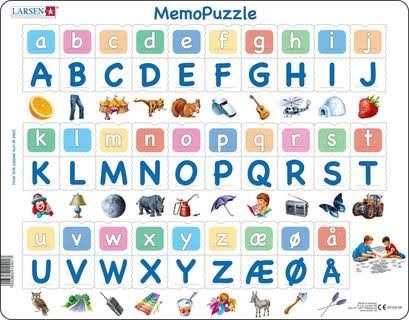 Larsen Puzzles Puzzle Memopuzzle. Das Alphabet Mit 29 Groß- Und s 2D Puzzles