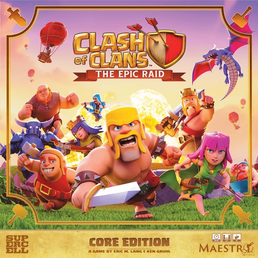 Clash of Clans The Epic Raid (Eng) - Brettspiele