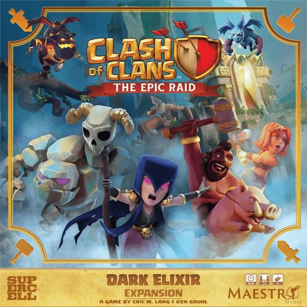 Clash of Clans The Epic Raid Dark Elixir Exp. (Eng) - Brettspiele Mmclashexp01