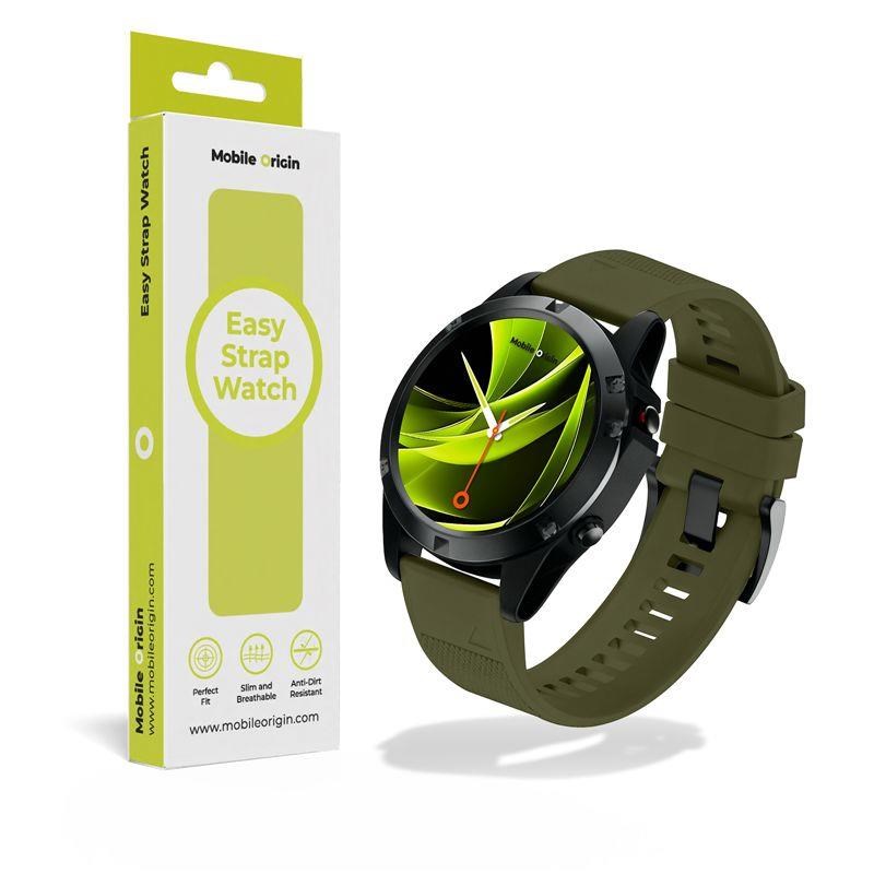 Mobile Origin Easy Strap Watch 20mm Dark Green - Smartwatch Accessories Mo-es20-dgrn
