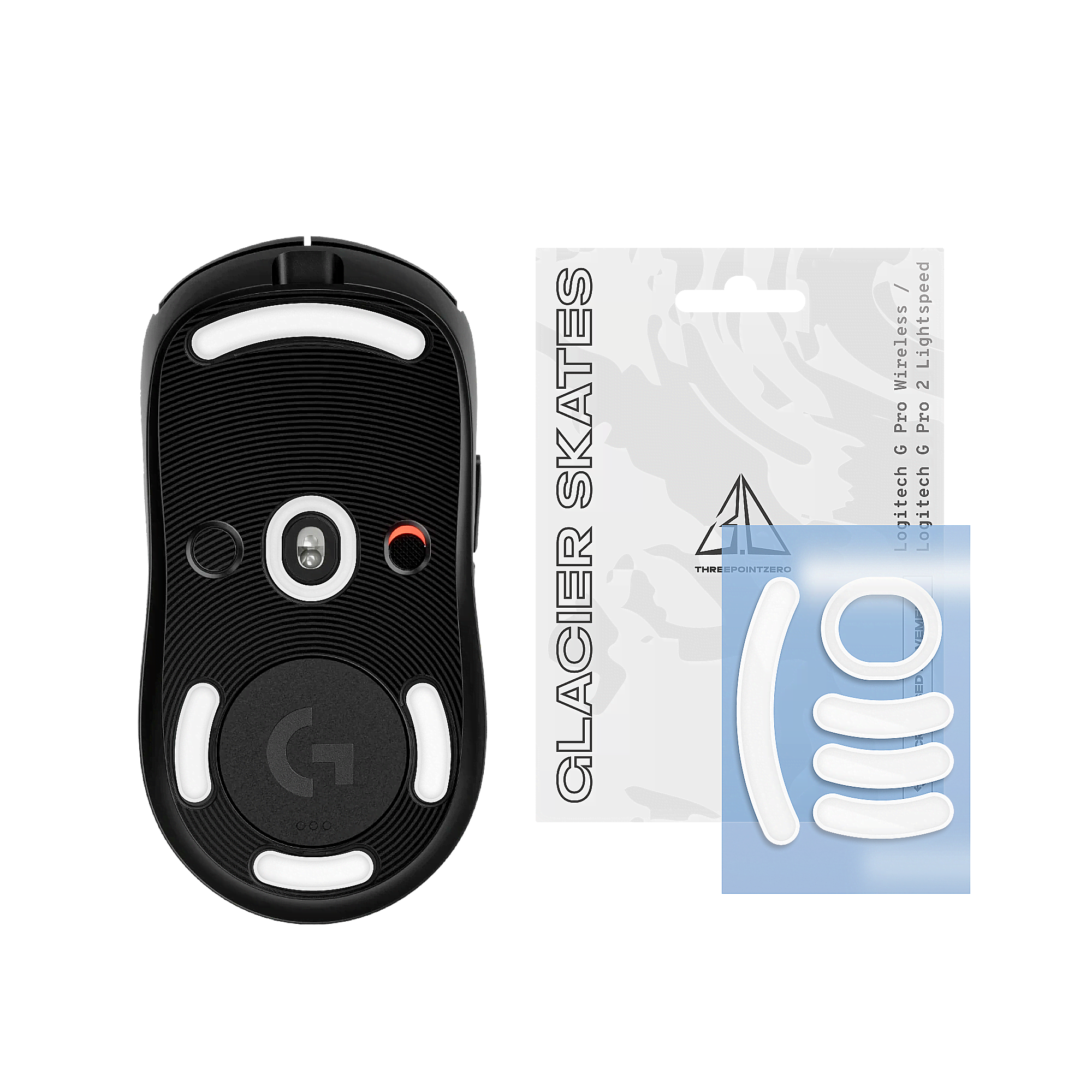 Threepointzero Glacier Skates - For Logitech G Pro Wireless/g Pro Wireless 2 - Mauspads Zubehoer