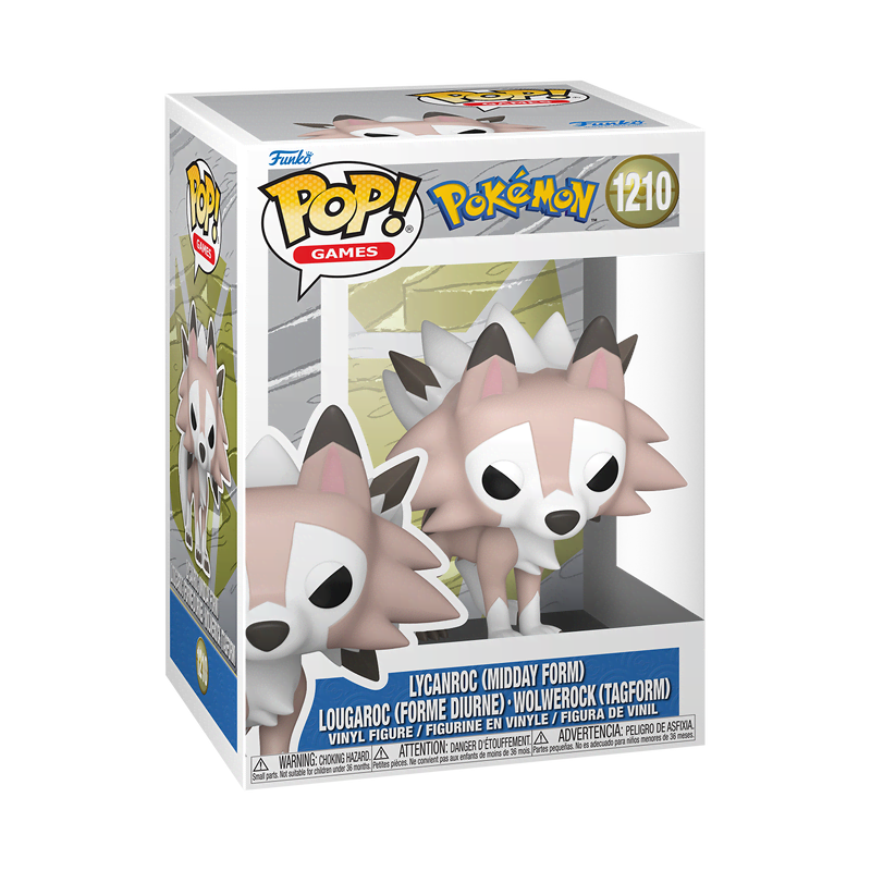 Funko! - Funko Pop Vinyl Pokemon Lycanroc Midday - Merchandise