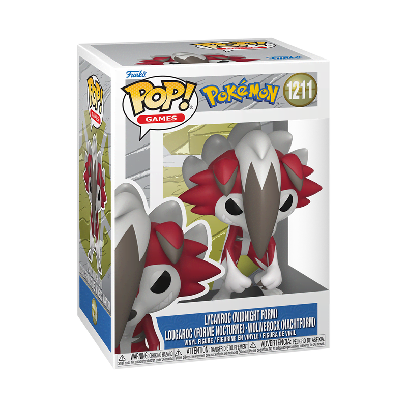 Funko! - Funko Pop Vinyl Pokemon Lycanroc Midnight - Merchandise 92411