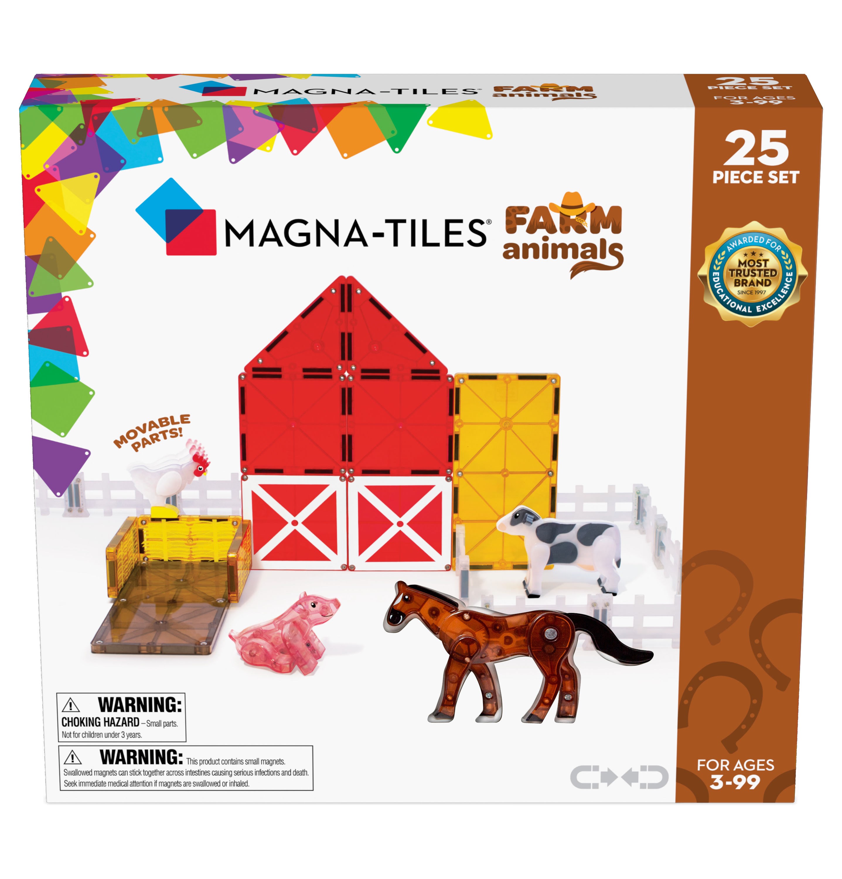 Magna-tiles Farm 25 Piece Set - Bausets