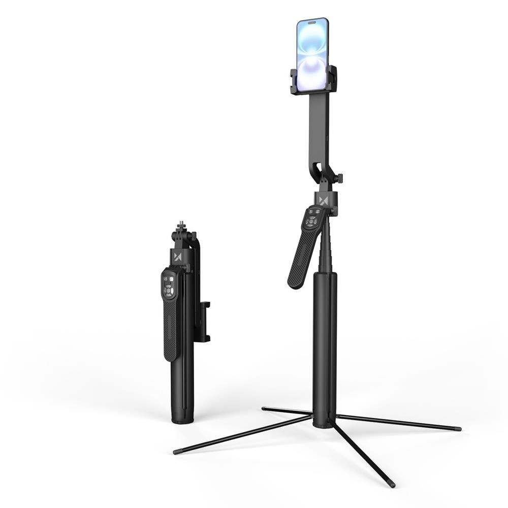 Wozinsky Wst-360ys Selfie Stick With Tripod Function With 360° AI Auto Face Tracking Gesture Control - Black - Handys Anderes Zubehoer 5907769372582