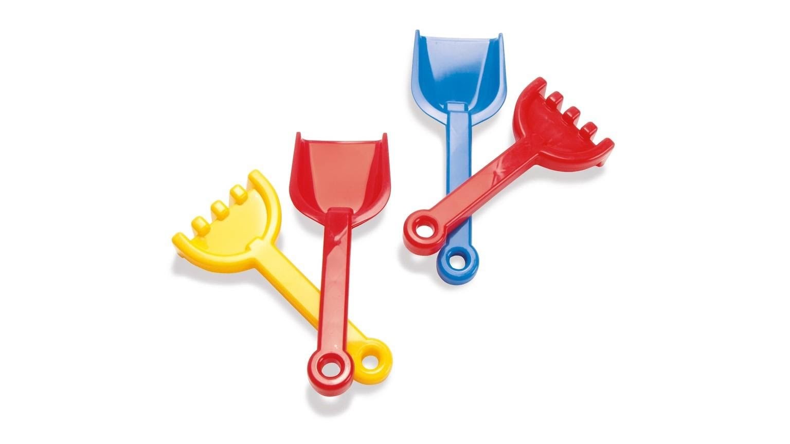 Dantoy Shovel & Rake 21-24 cm - Assorted - Spiele im Freien 1142