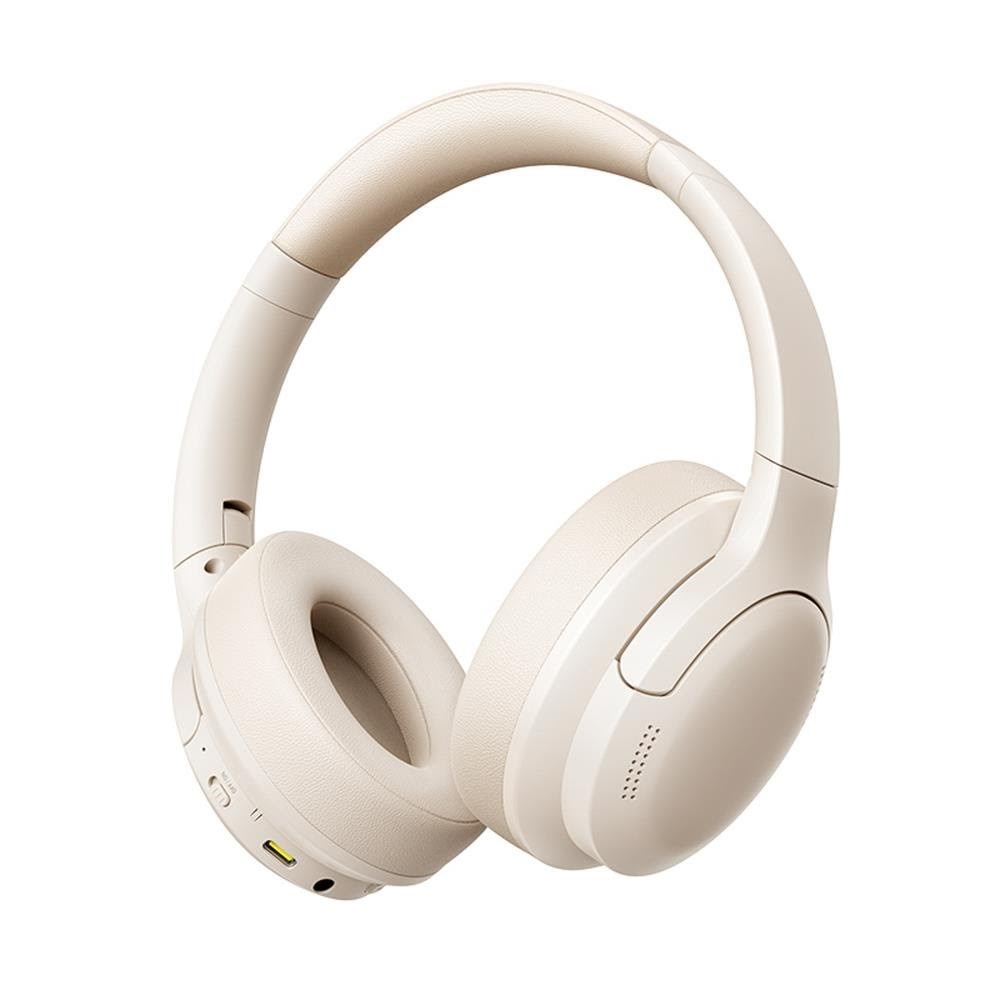 Kopfhörer - Baseus Bass Bh1 Lite Wireless On-ear Bluetooth 6.0 Headphones - White - Kopfhoerer/headsets