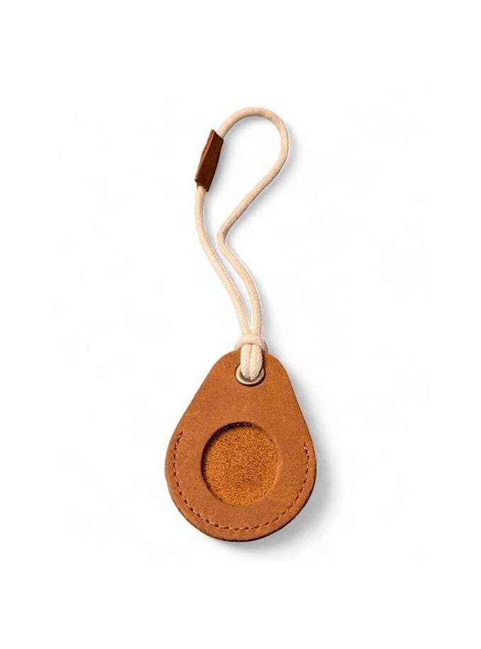 Light Solutions Airtag Keychain - Genuine Leather - Brown - Smart Home 5714255011821