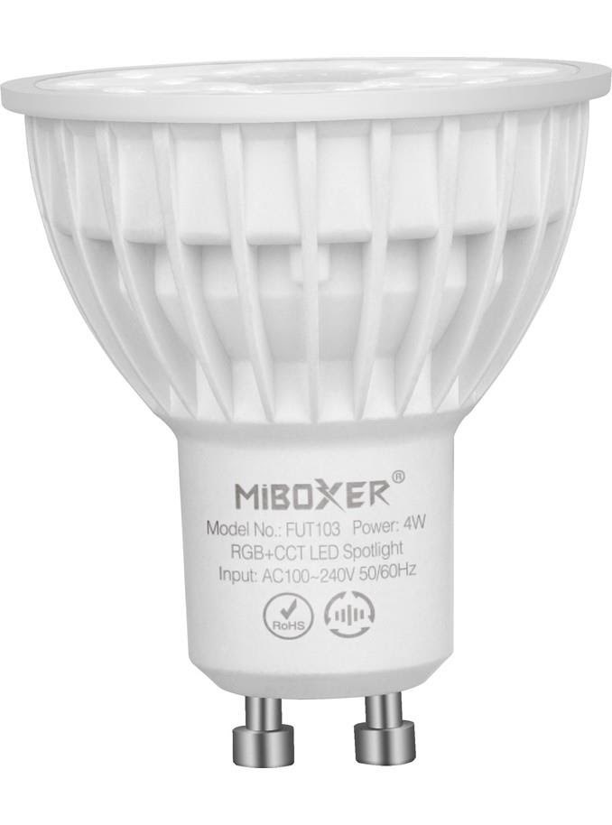 Miboxer Led Pære Gu10 - 4W - Rgb-cct - 320lm - 2.4ghz RF - Smart Home
