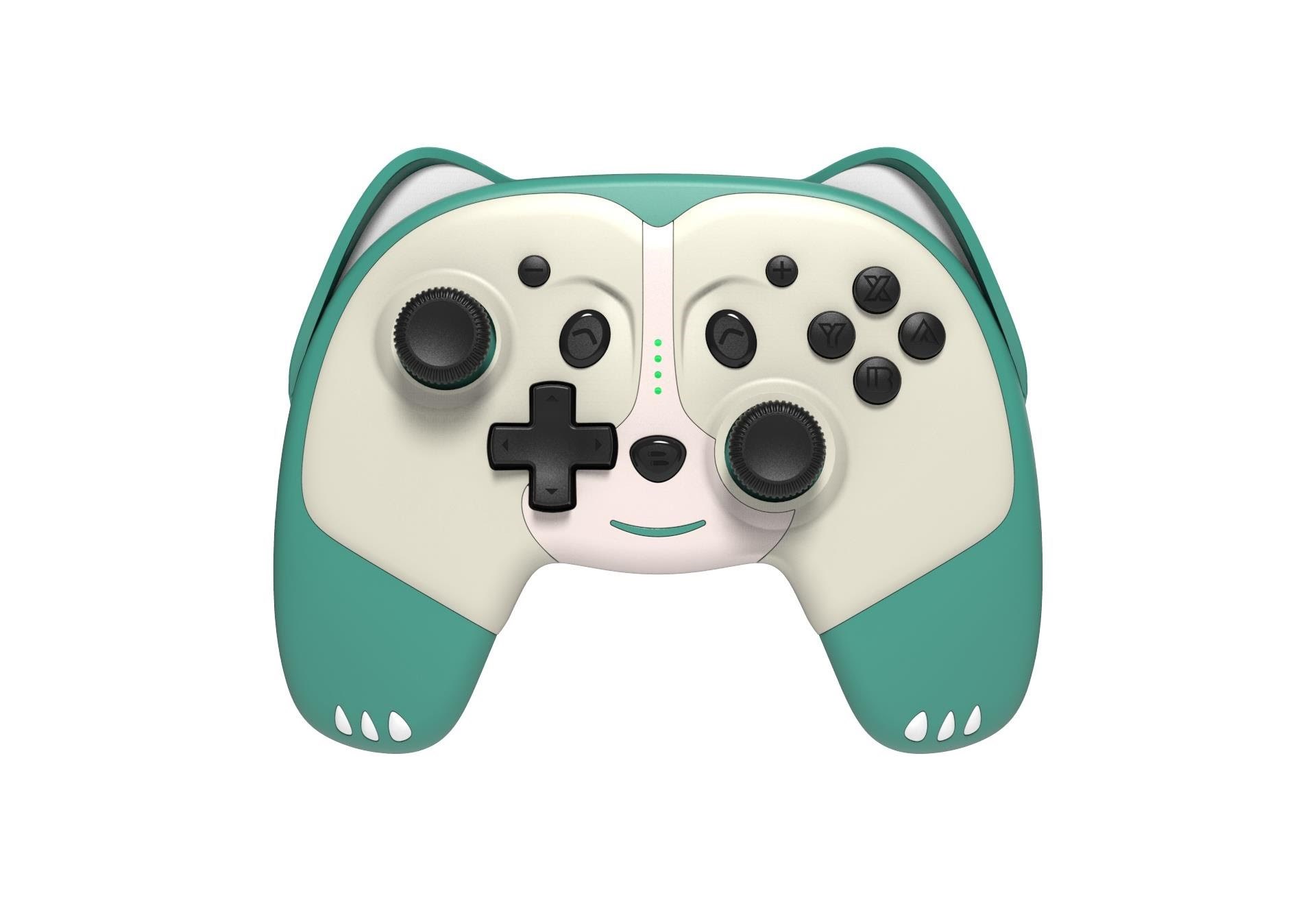 Freaks And Geeks Pandy Wireless Controller For Children With Paddles - Green - Wireless Controller - Nintendo Switch - Gaming Zubehoer 299127b