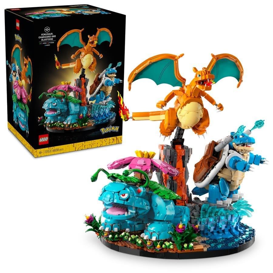 Lego Pokémon 72153 Bisaflor, Glurak Und Turtok