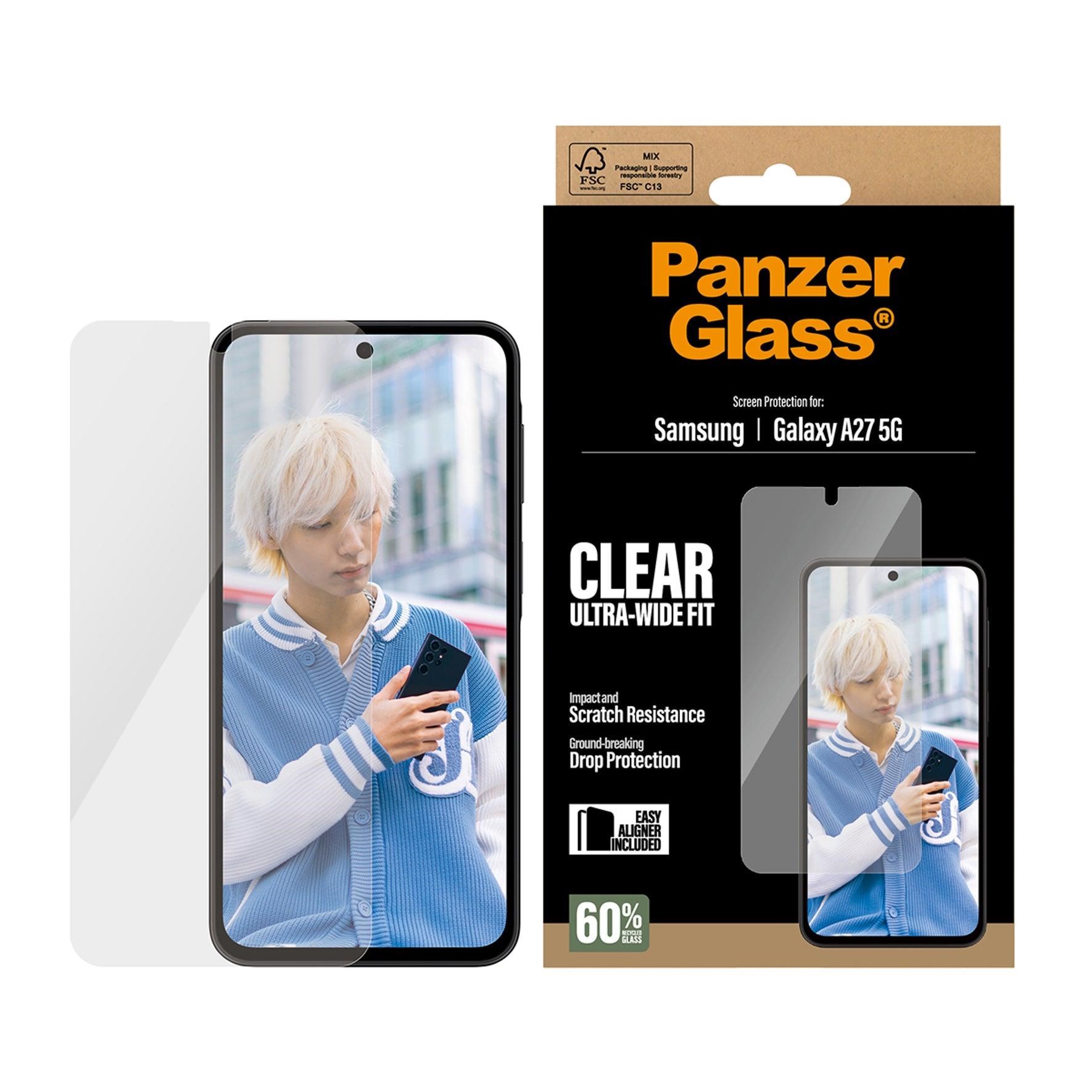 Panzerglass Screen Protector Samsung Galaxy A27 | Ultra-wide Fit w. Easyaligner - Handys Schutzfolie