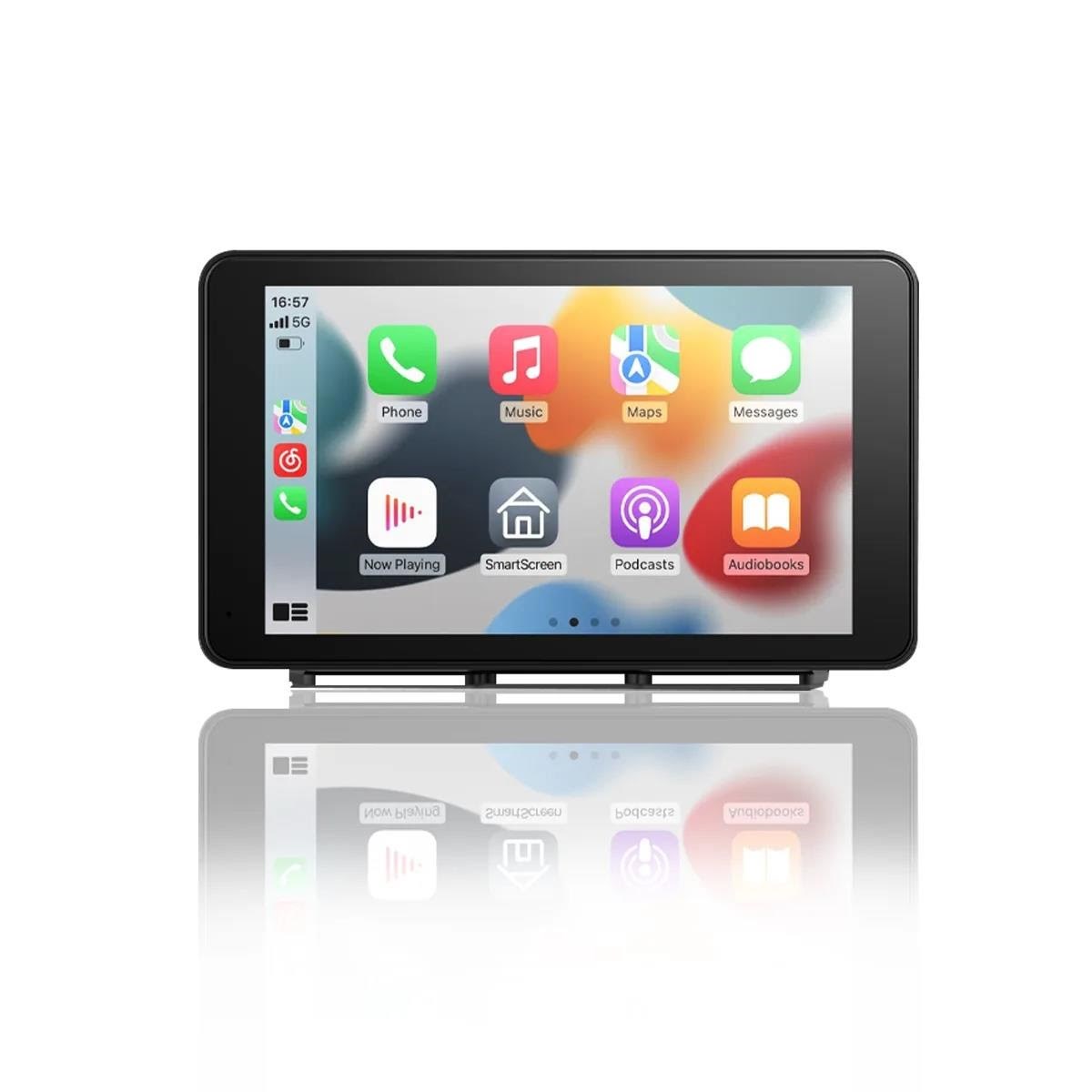 Autosky Apid301 7? Wireless Carplay & Android Auto Screen With Backup - Smart Display - Autoradios Schwarz
