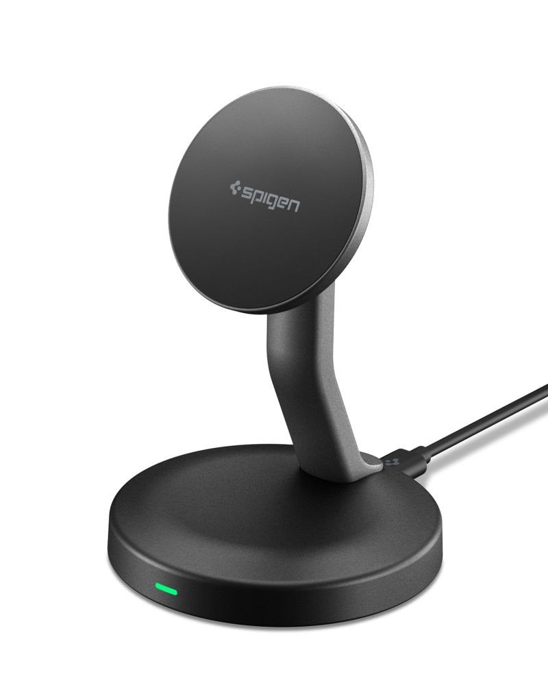 Spigen Essential Magsafe Wireless Charger 15w Ef151ms - Black - Handys Adapter Und Ladegeraete