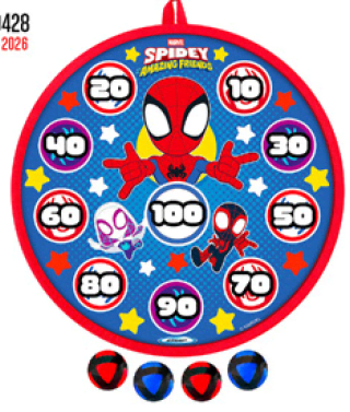 Spidey And His Amazing Friends Darts Balls Target Game 28cm - Spiele im Freien 60273