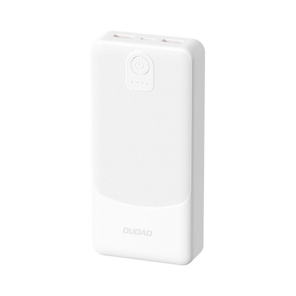 Dudao K10pro Power Bank 2.4A 20000mah 2 x Usb-a - White - 20000 Mah - Powerbank Akku