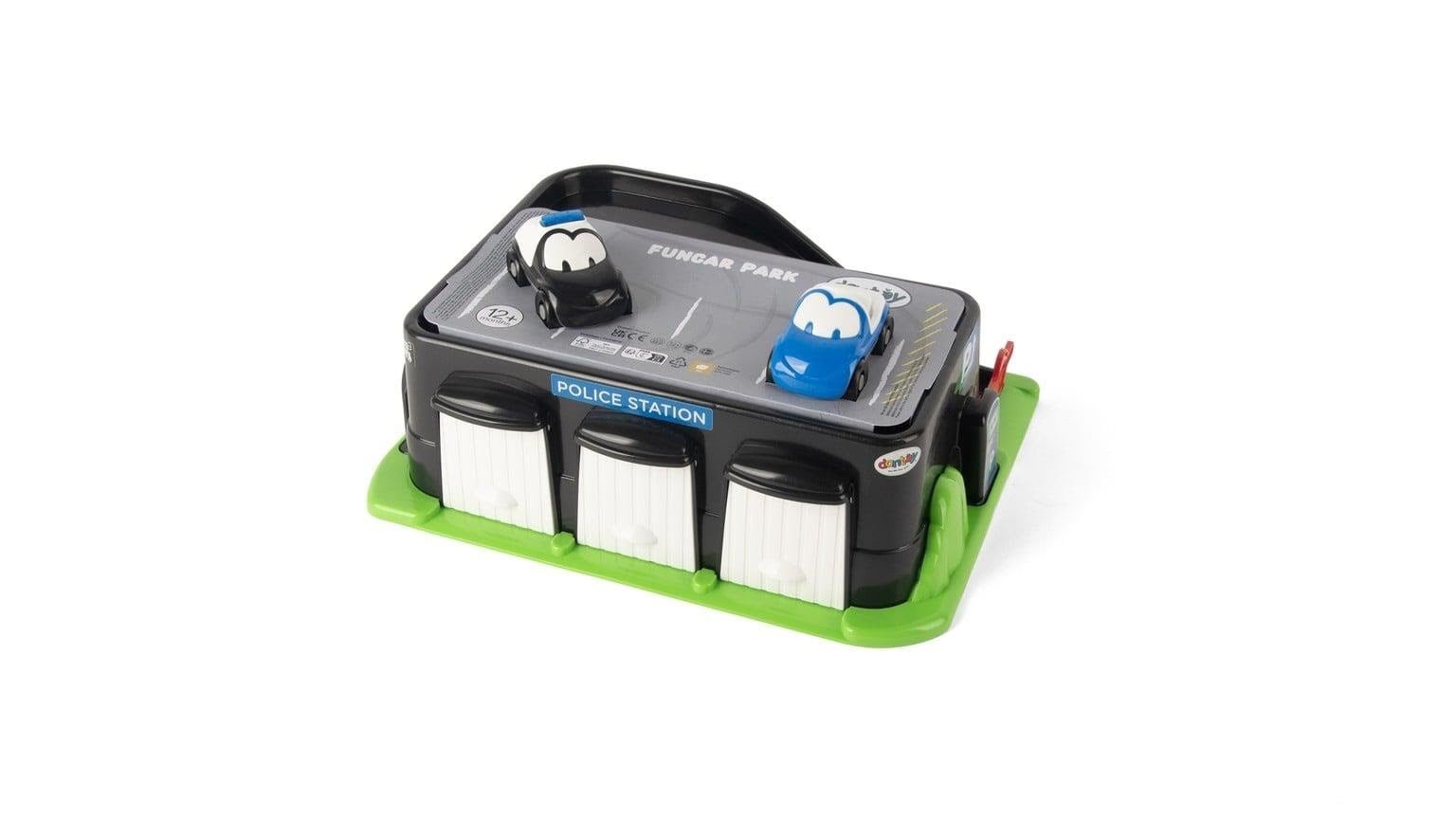 Dantoy Funcars Police Station With 2 Cars - Spielzeug 7526