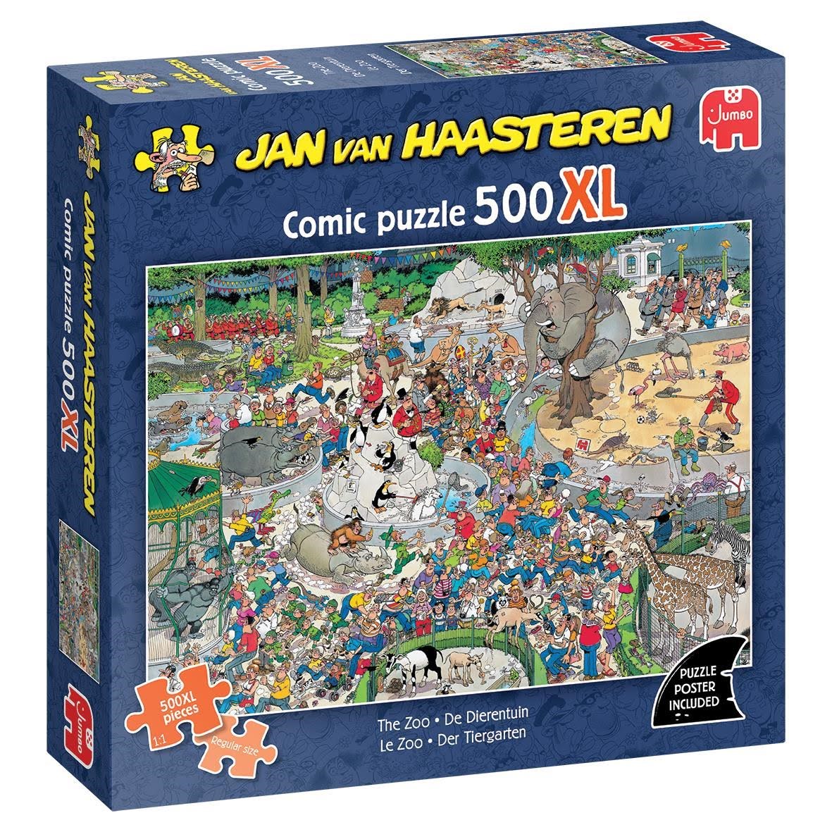 Jumbo Jan Van Haasteren Jigsaw Puzzle - The Zoo - 500 XL Pcs. 2D Puzzles 1110100919
