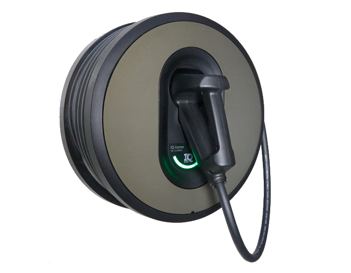 Iq-plug Iq-home EV Charger 11kw - Type 2 Wallbox Mit 5,5m Integriertem Kabel - Wifi - Hergestellt in Dänemark - Aufladen Von Elektroautos Iqhome111