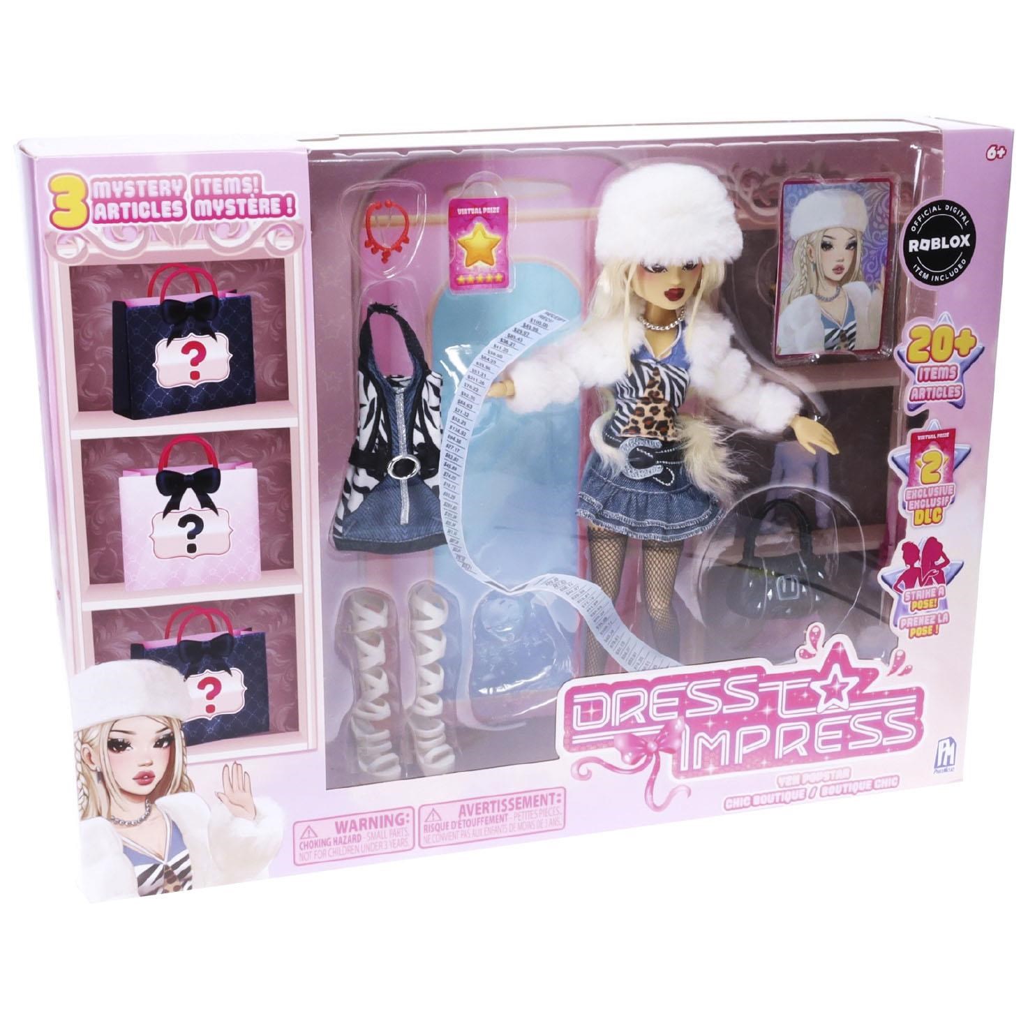Roblox Doll Dress to Impress Fashion Doll Set Deluxe Playset 3 in 1 - Figuren P241361