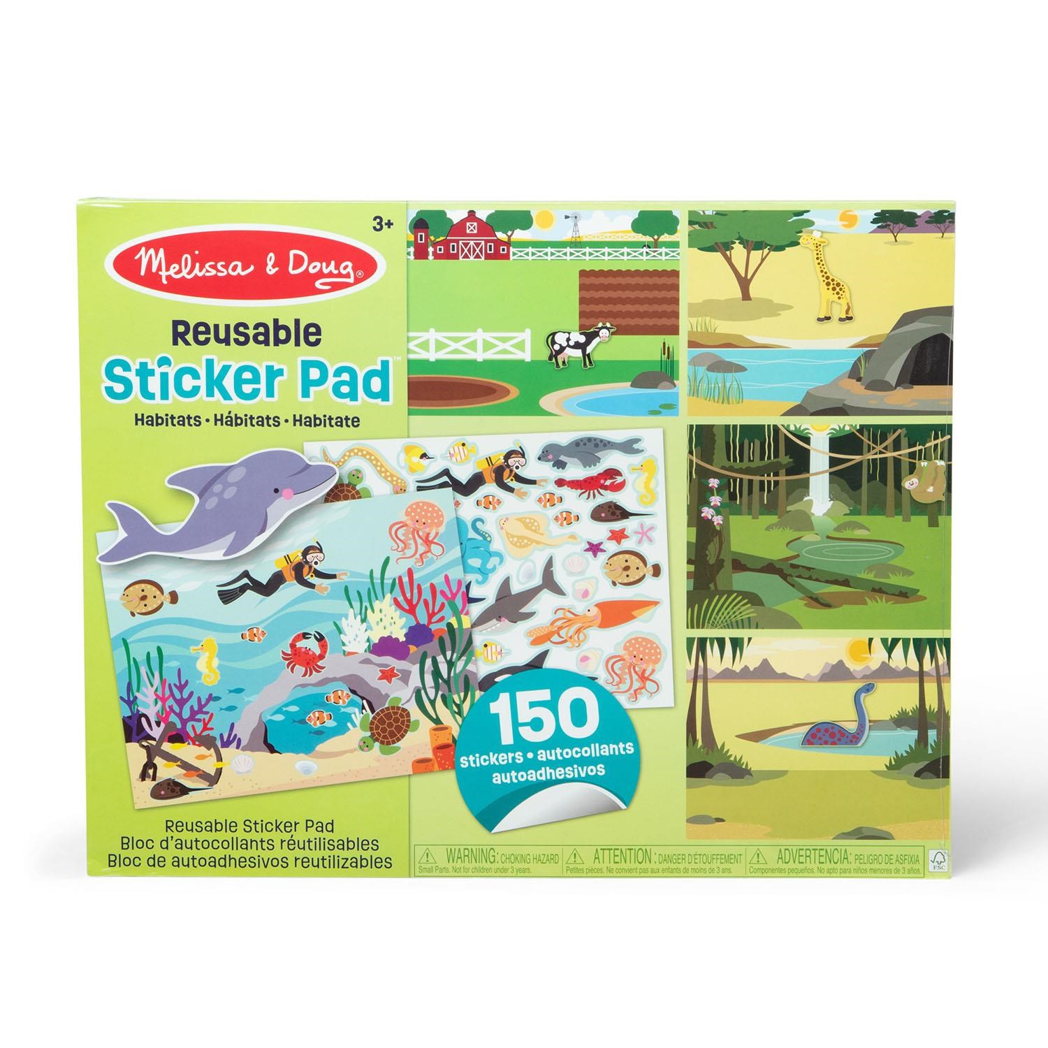Melissa & Doug Reusable Sticker Pad Habitats - Hobby Zubehoer 6074872