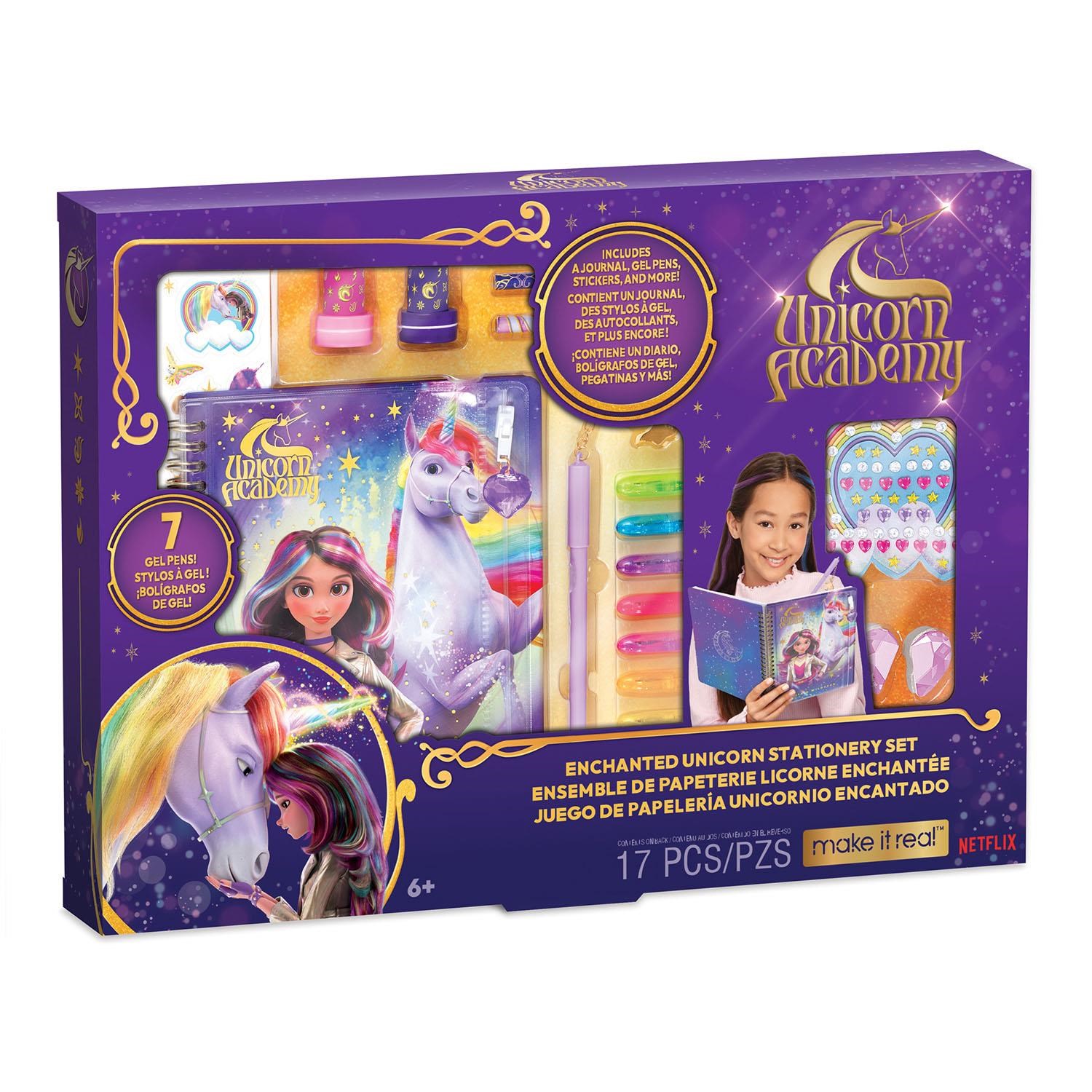 Make It Real Stationery Set Unicorn Academy Enchanted Unicorn - Hobby Zubehoer