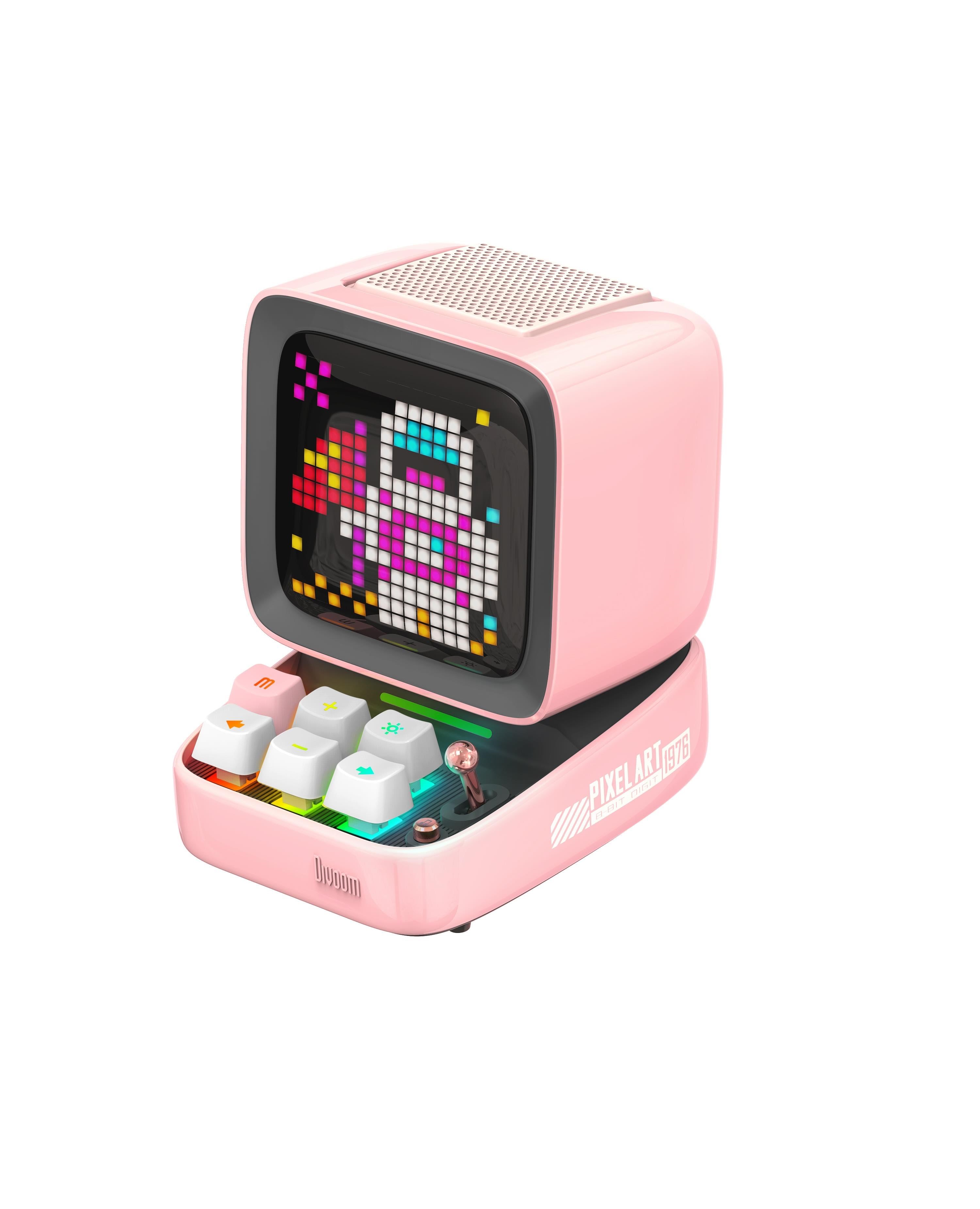 Divoom Ditoopro Retro Pixel Art Bluetooth Speaker - Pink - Tragbare Party Lautsprecher Rosa 90100058207