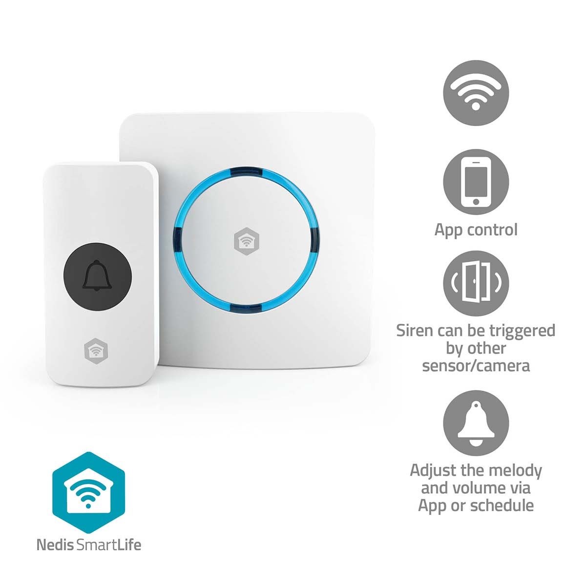 Nedis Smartlife Chime Wifi White - Smart Home