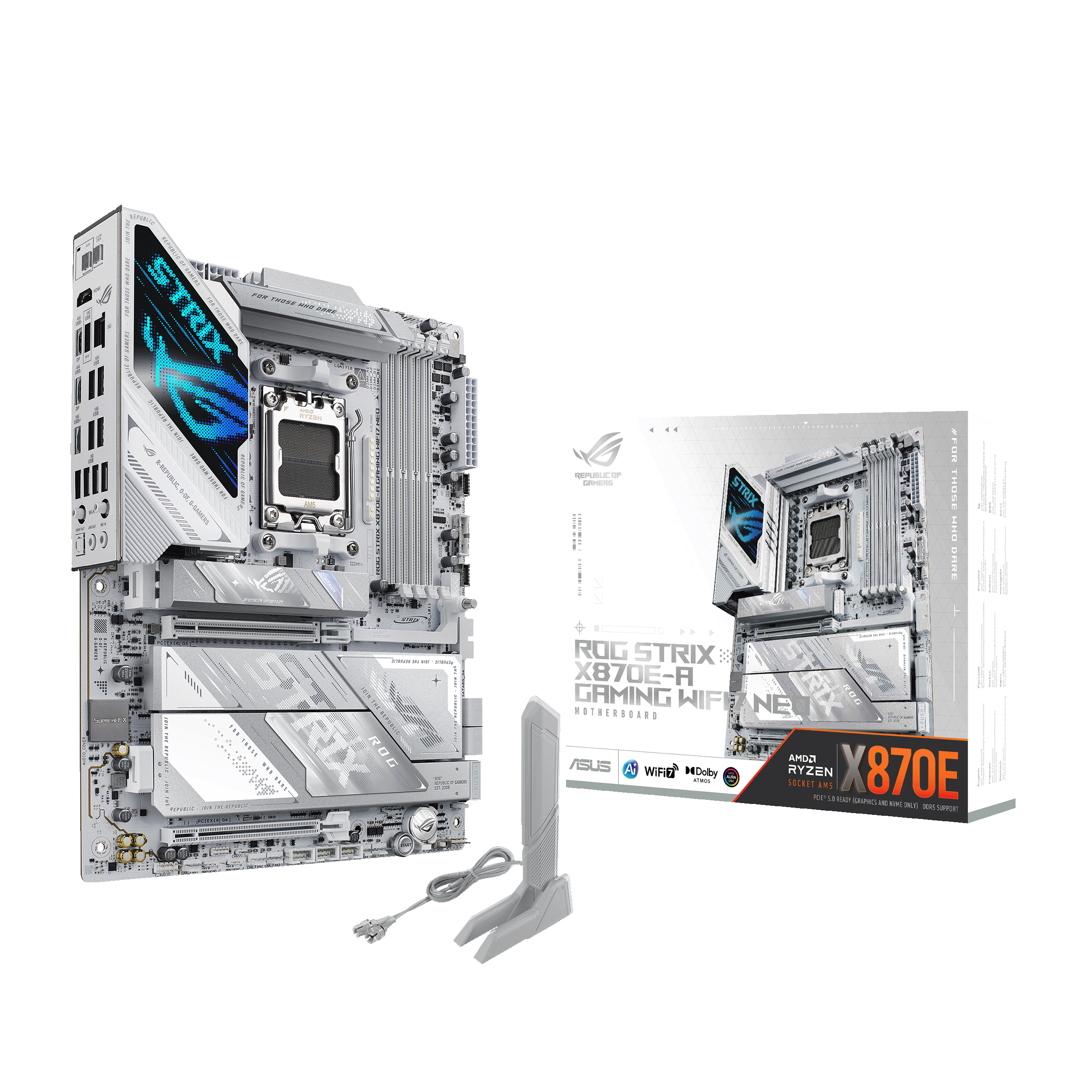 Asus Rog Strix X870e-a Gaming Wifi7 Neo Mainboard - Amd X870e - Amd Am5 - Ddr5 Ram - Atx