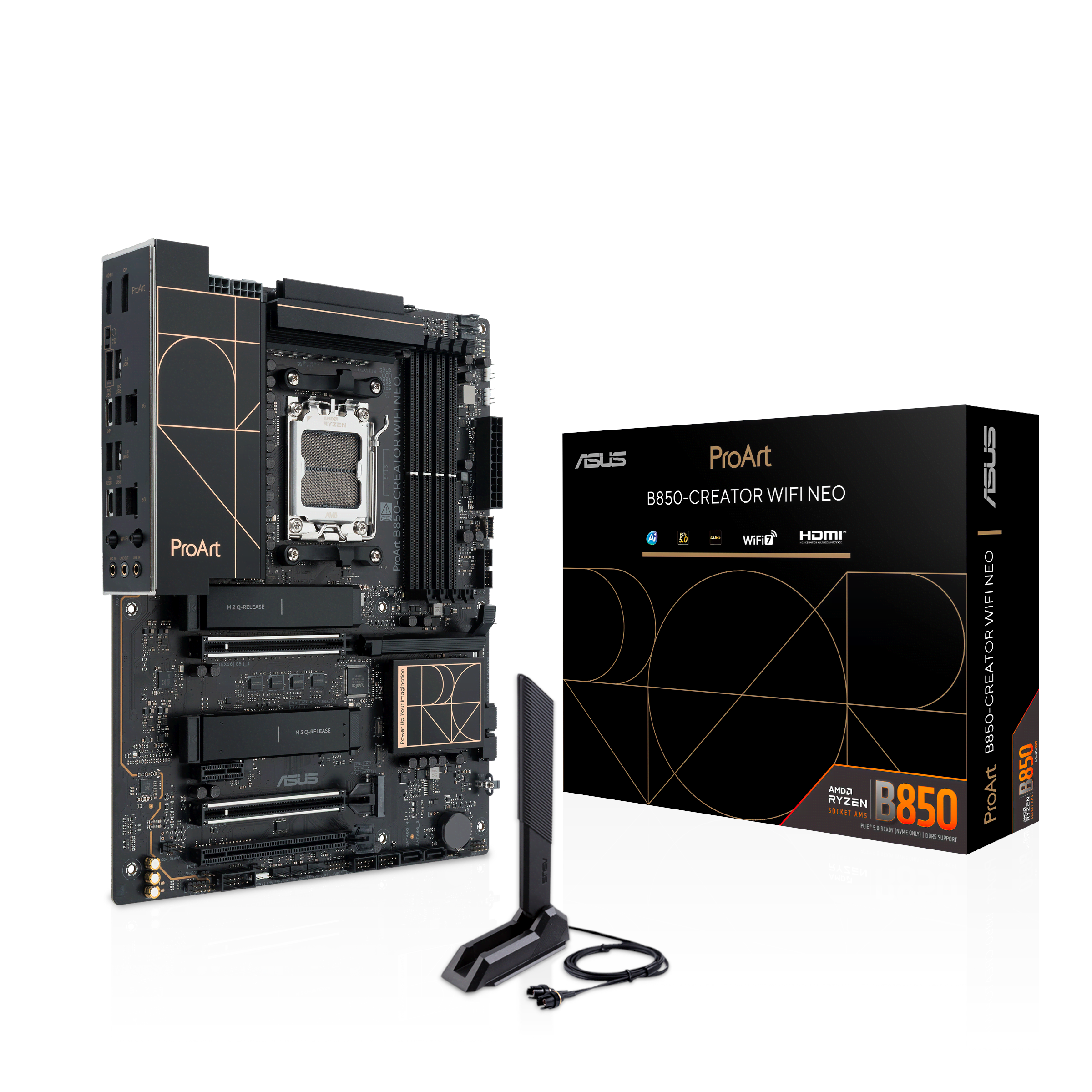 Asus Proart B850-creator Wifi Neo Mainboard - Amd B850 - Amd Am5 - Ddr5 Ram - Atx 90mb1p60-m0eay0
