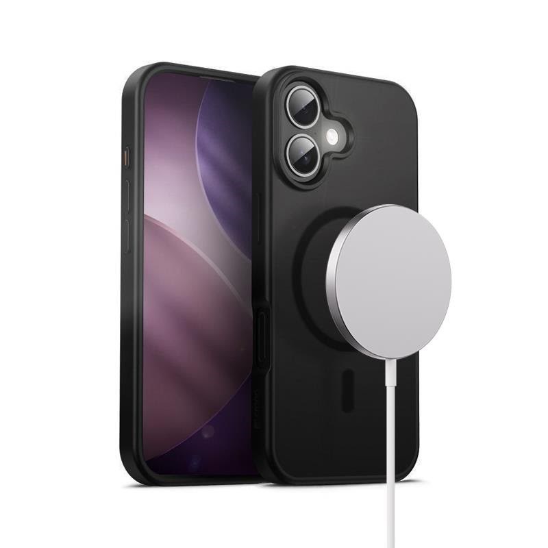 Crong Hybrid Frost Mag Cover - Magsafe Iphone 17 Case (Black) - Handys Cover Cases