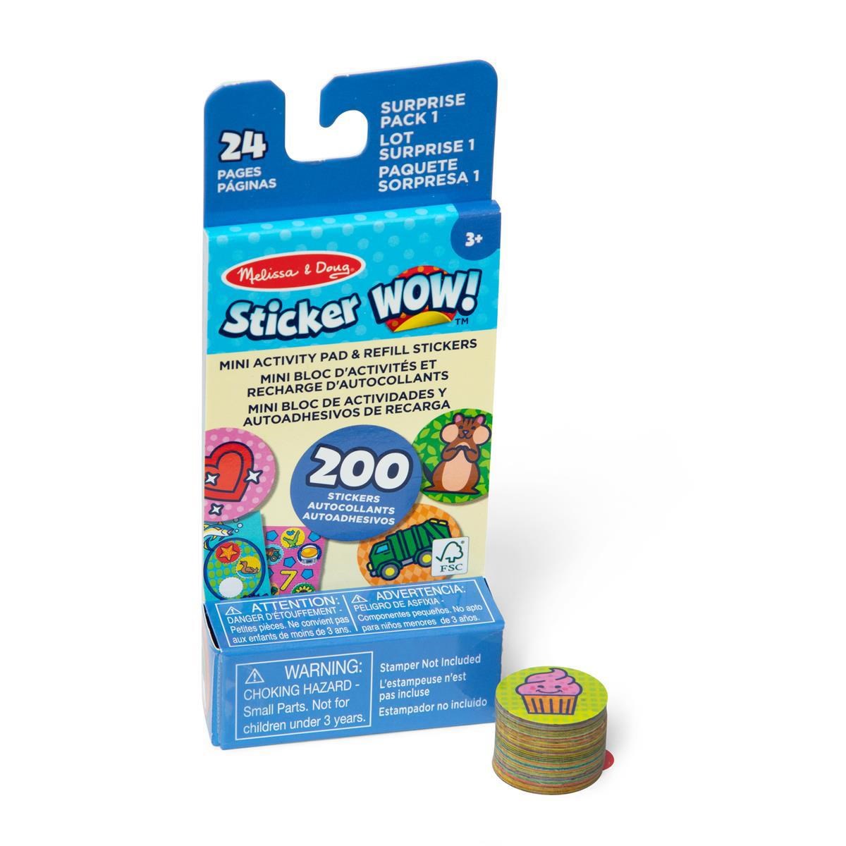 Melissa & Doug Sticker Wow! Mini Activity Pad & Refill Stickers : Surprise Pack 1 - Hobby Zubehoer