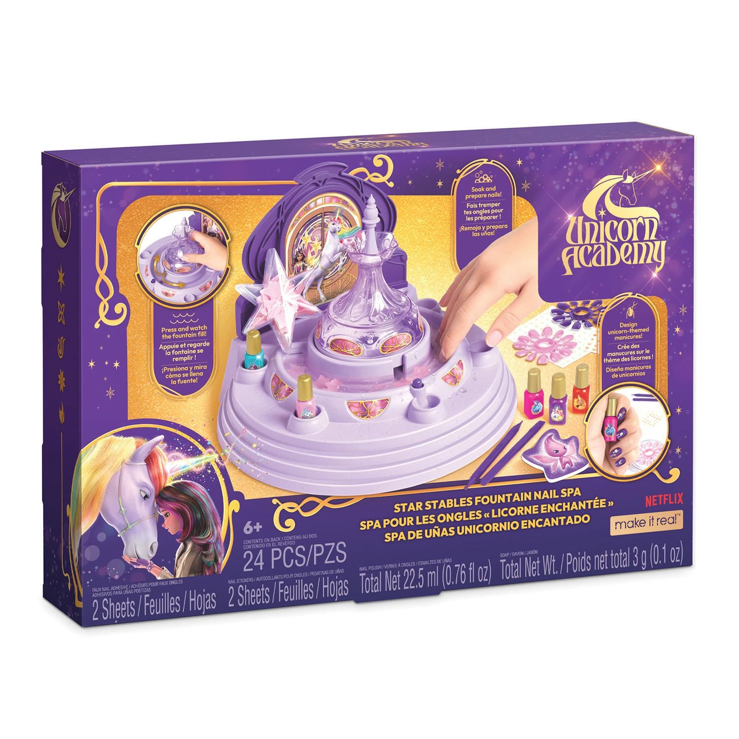 Make It Real Nail Spa Unicorn Academy Star Stables Fountain - Kreativ Spiele P241367