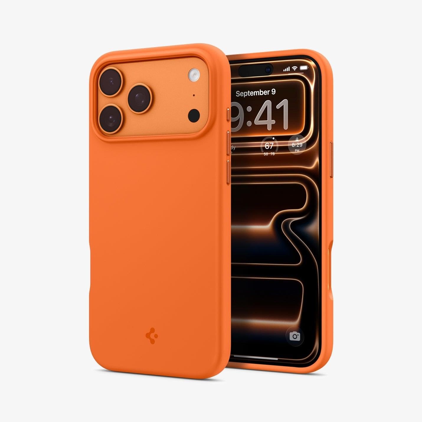 Spigen Silicone Fit Magsafe - Cosmic Orange - Iphone 17 Pro - Handys Cover Cases