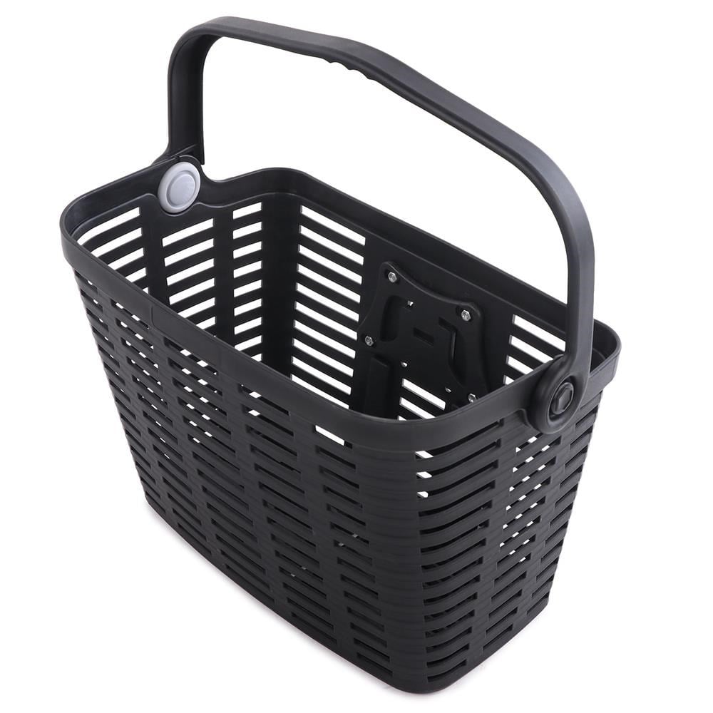 Wozinsky Wkr-pk Plastic Handlebar Bicycle Basket - Black - Fahrradzubehoer 5907769385315