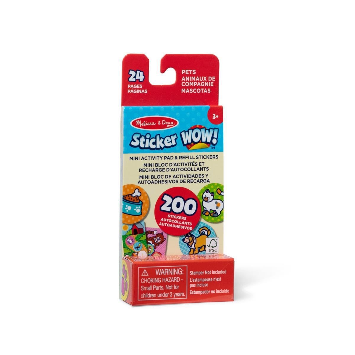 Melissa & Doug Sticker Wow! Mini Activity Pad & Refill Stickers : Pets - Hobby Zubehoer 50927/50297
