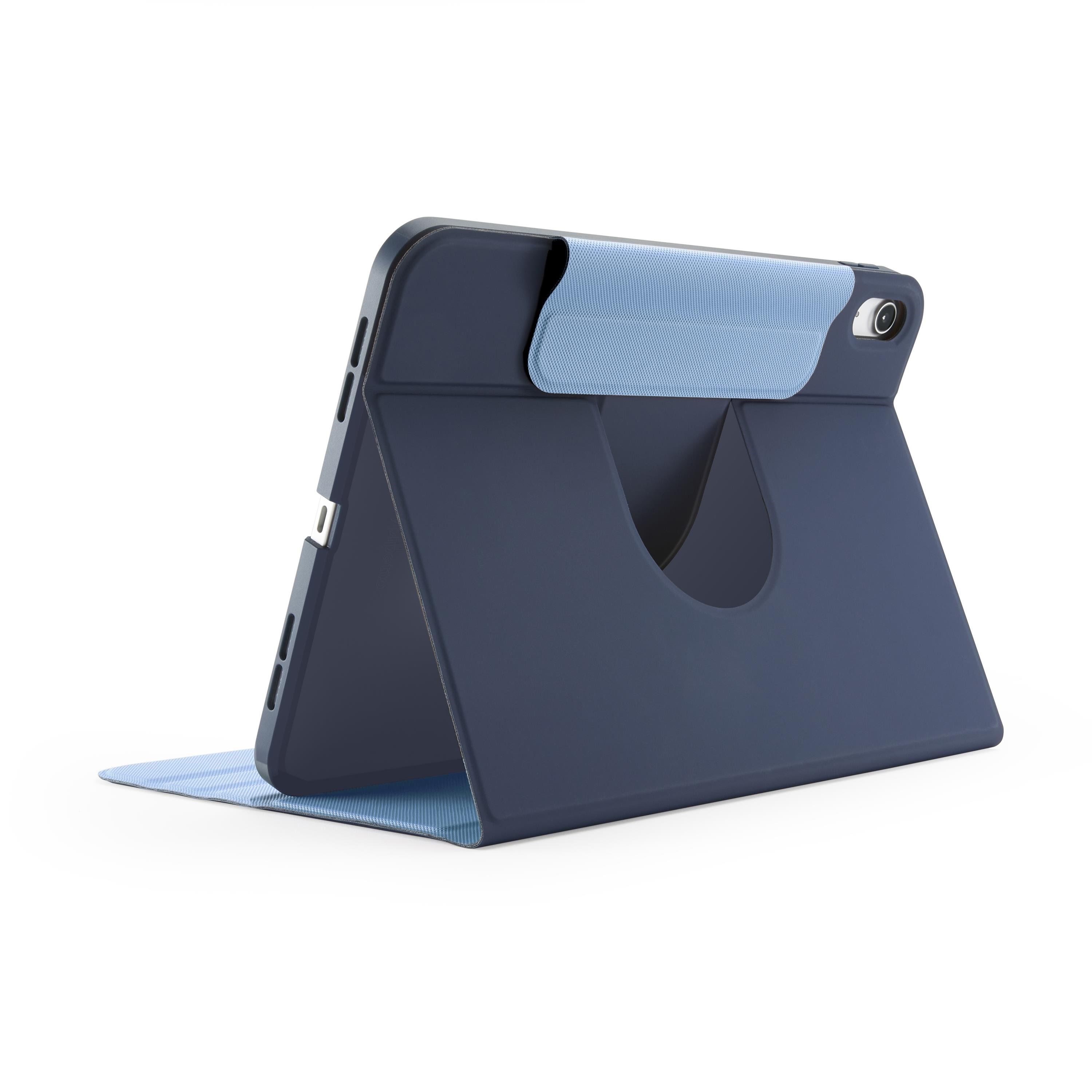 Pipetto Origami No5 Rotating Folio Case - Dark Blue - Ipad Air 10.9" 2022/2020/11" 2024/2025/2026 - Tablets Cover Case