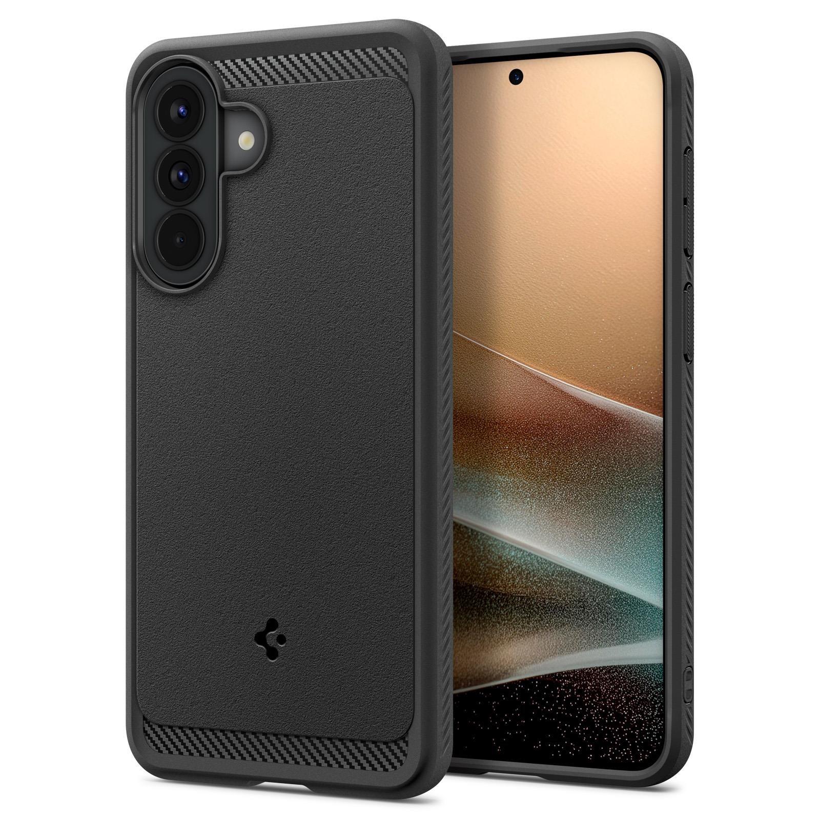 Spigen Rugged Armor - Matte Black - Samsung Galaxy A57 5G - Handys Cover Cases