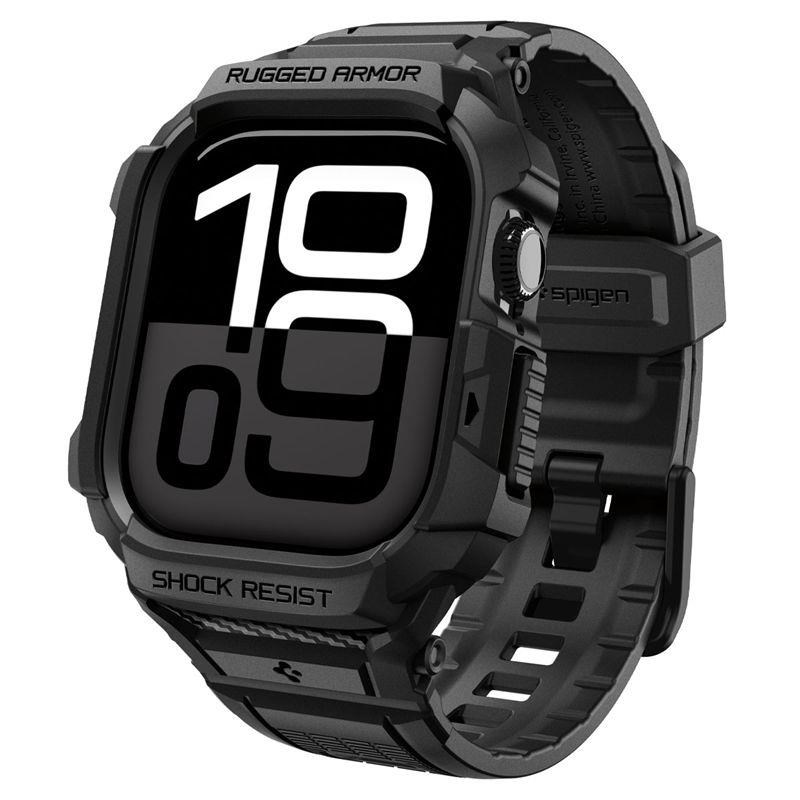 Spigen Rugged Armor Pro 2 - Matte Black - Apple Watch 11 46mm - Smartwatch Accessories