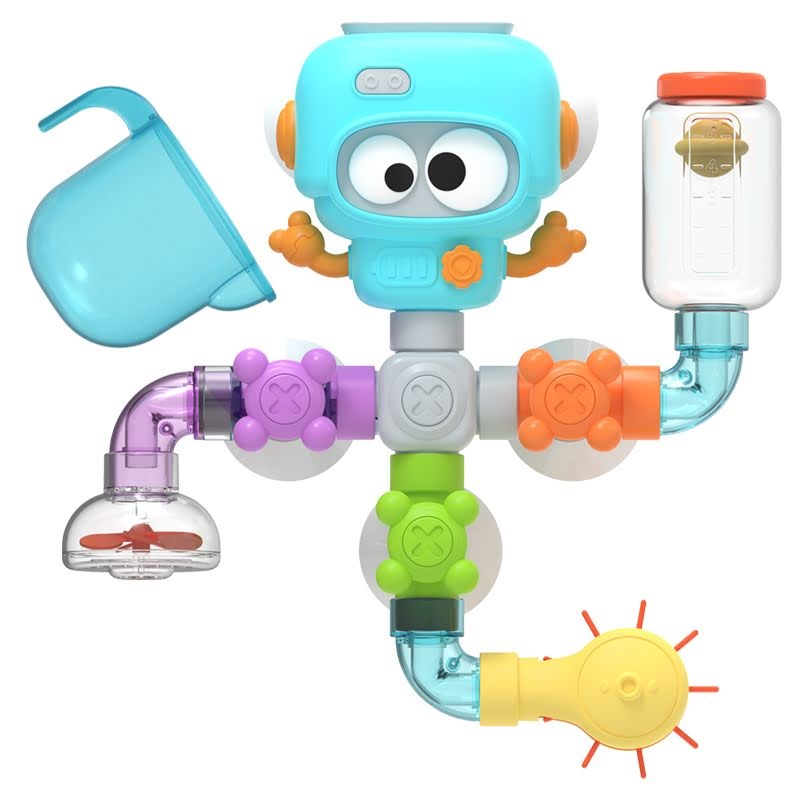 Fresh Kid Tub Fun! Flow & Fill Robot 20 Parts - Baby Spielzeug