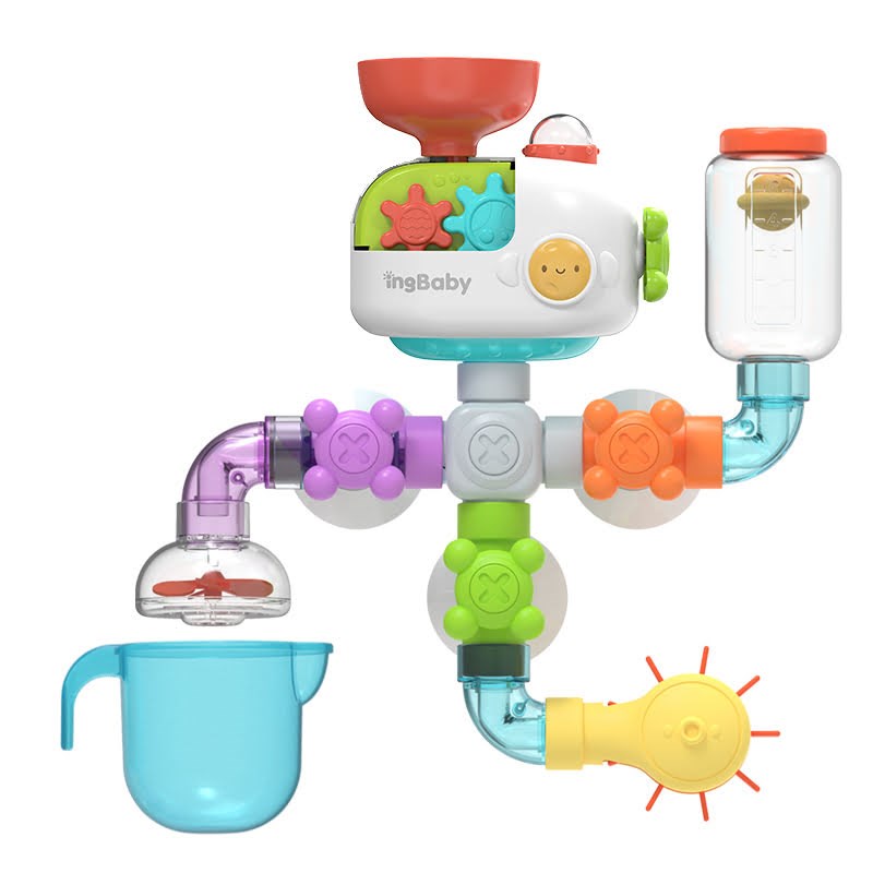 Fresh Kid Tub Fun! Flow & Fill Submarine 20 Parts - Baby Spielzeug 3502