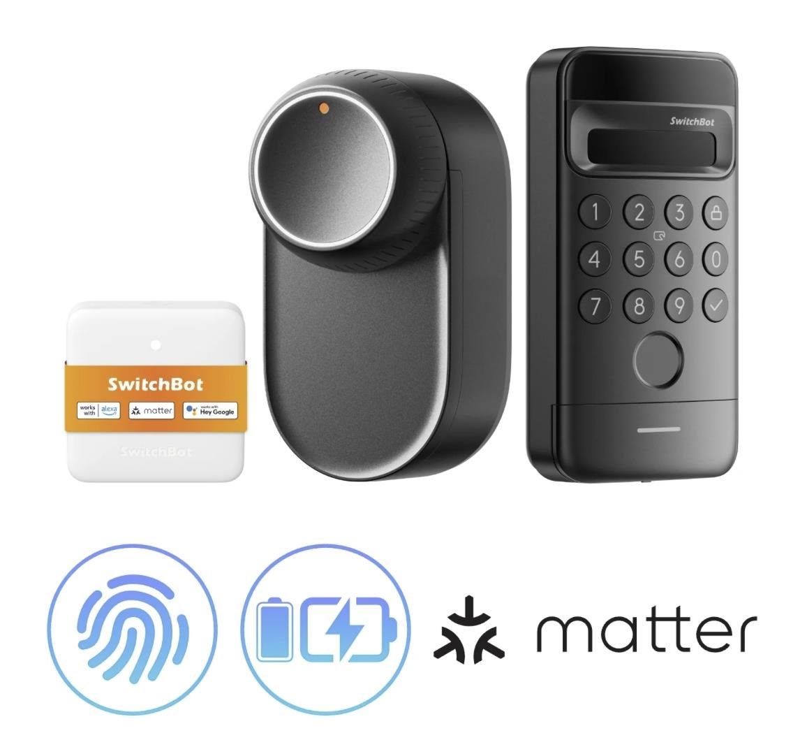 Switchbot Lock Ultra Bundle Incl Hub Mini Matter And Keypad Vision - Smart Home W5600005