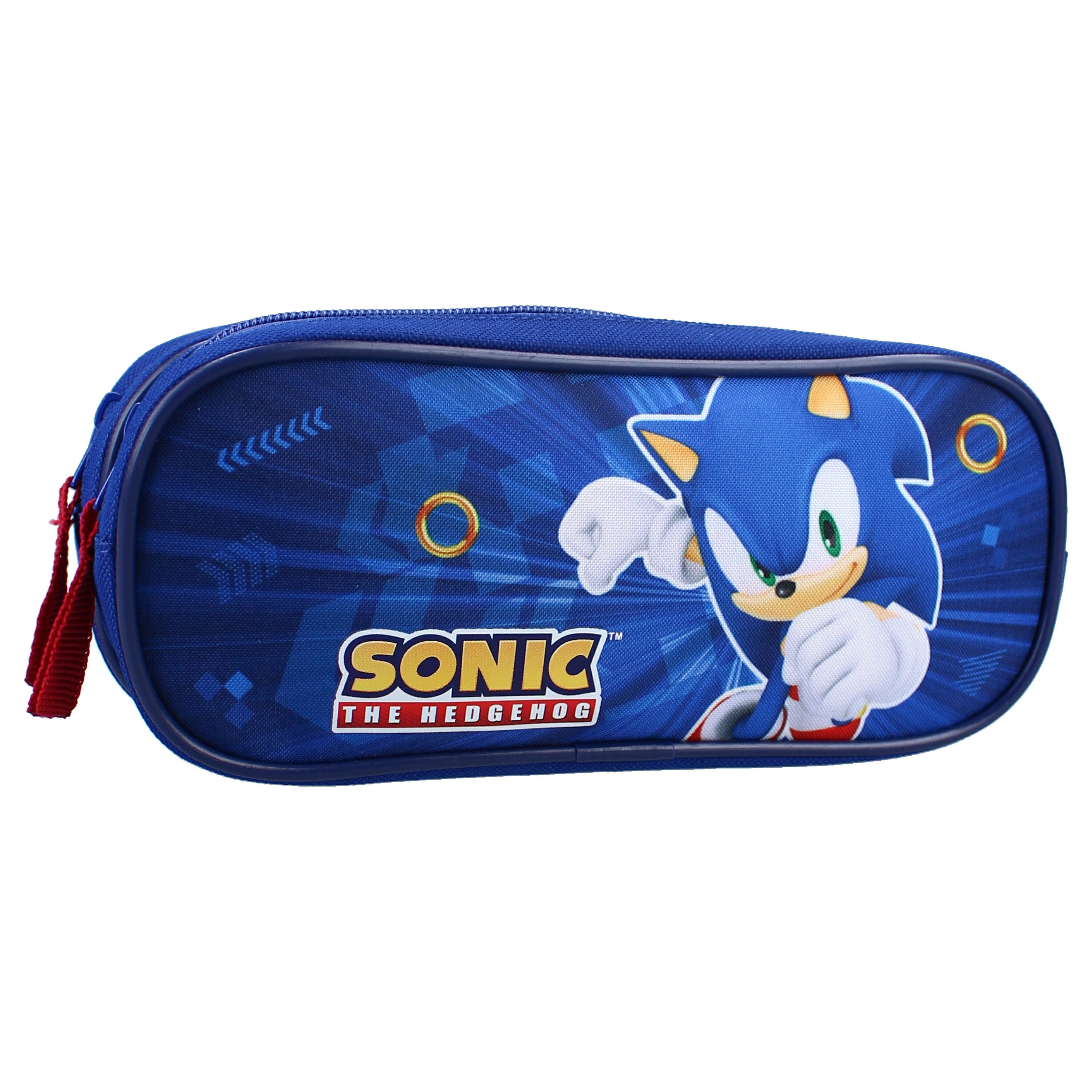 Vadobag Sonic Still Unstoppable Pencil Case 2-compartment - Blue - Schul Zubehoer