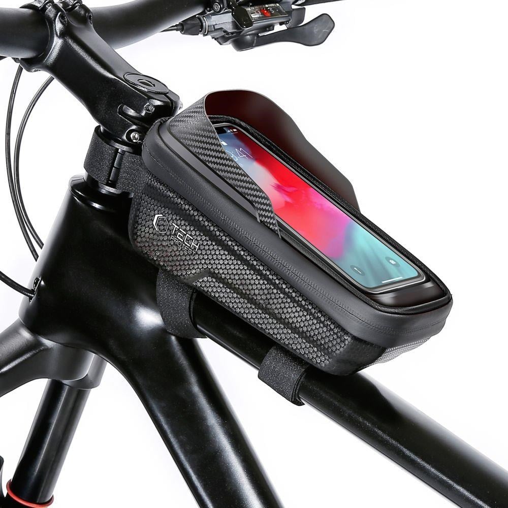 Tech-protect V2 Bicycle Bag With Phone Space 1l - Black - Fahrradzubehoer 5906302308408