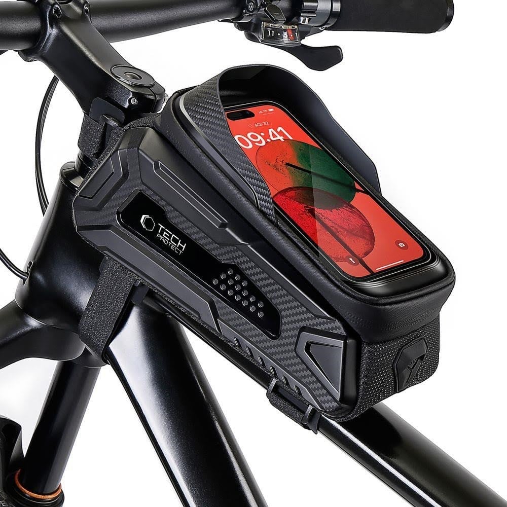 Tech-protect V2 Bicycle Bag With Phone Space 1.2l - Black - Fahrradzubehoer