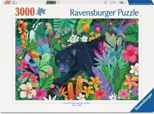 Ravensburger Panther in Flowery Jungle 3000p - 14+ - Puzzle