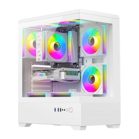 Darkflash C365 Computer Case + 5 Fans - Gehäuse - Weiß - Gehaeuse