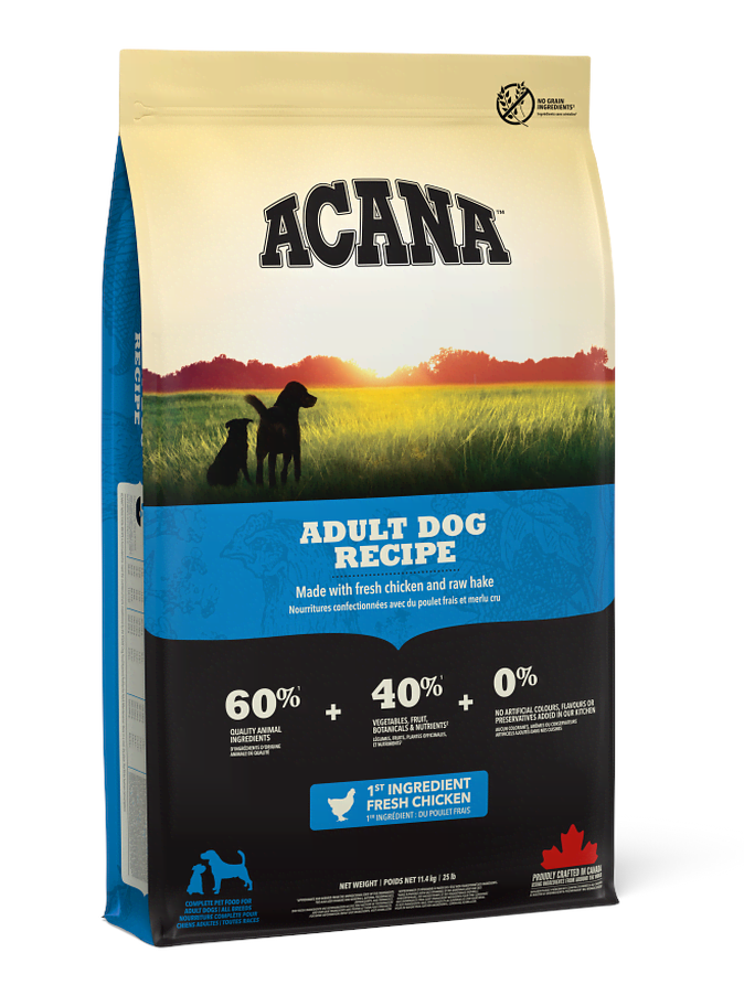 Acana Adult Dog Recipe Dry Dog Food 17kg - Hunde 064992525170